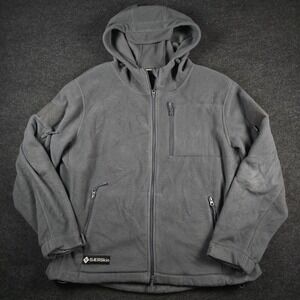 Baerskin Mens Grey Tactical Fleece Hooded Jacket BAERSKINV1-GREY Size XL